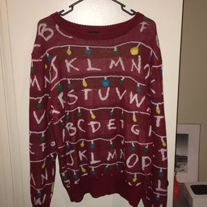 Stranger things light up Christmas sweater!